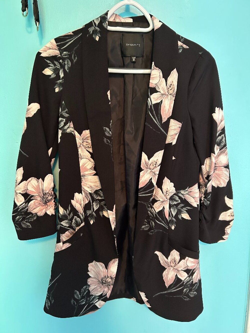 Floral Open front Blazer size XS